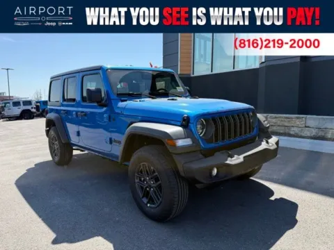 Blue 2026 Jeep Wrangler Sport S for sale in Platte City, MO
