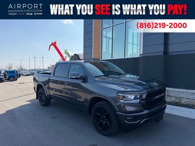 Used 2022 RAM Ram 1500 Pickup Laramie with VIN 1C6SRFJT0NN450209 for sale in Kansas City