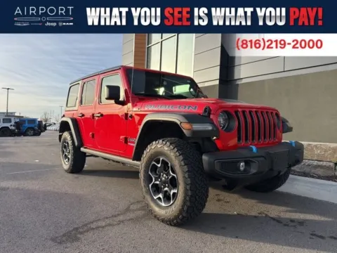 Red 2022 Jeep Wrangler Unlimited Rubicon 4xe for sale in Platte City, MO