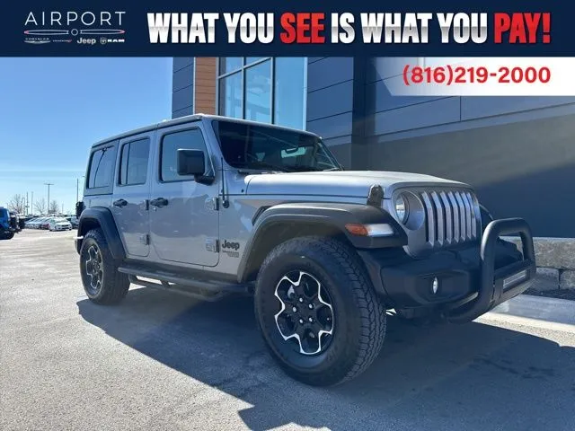 Silver 2021 Jeep Wrangler Unlimited Sport S for sale in Platte City, MO