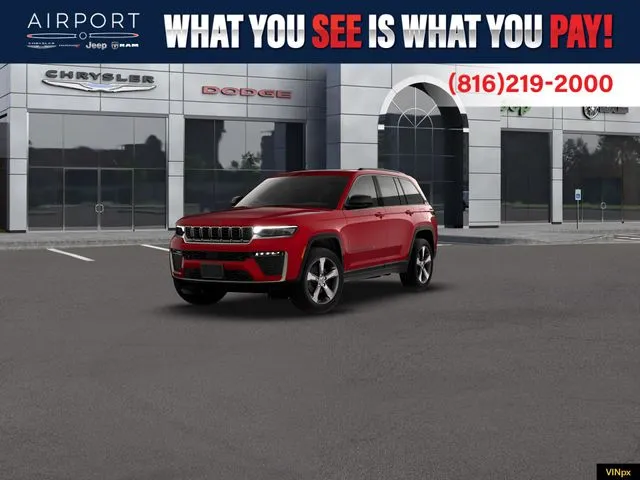 Red 2026 Jeep Grand Cherokee Limited for sale in Platte City, MO