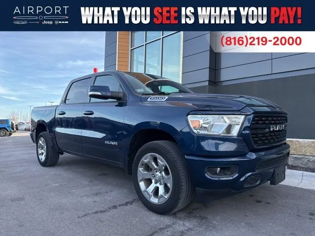 Used 2022 RAM Ram 1500 Pickup Big Horn/Lone Star with VIN 1C6SRFFT4NN417383 for sale in Kansas City