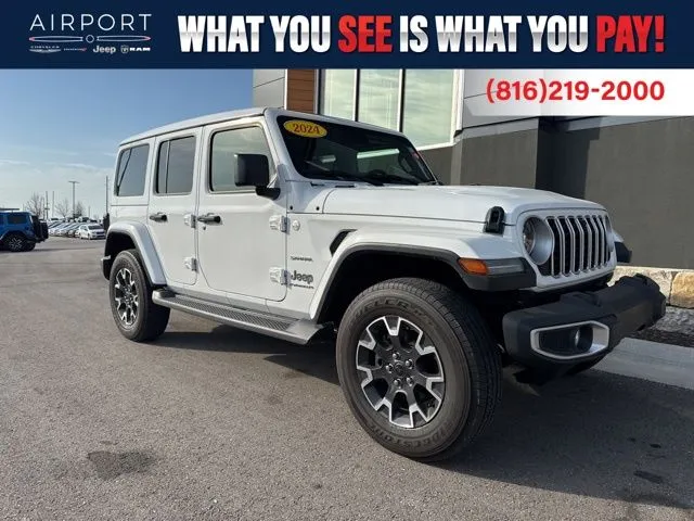 White 2024 Jeep Wrangler Sahara for sale in Platte City, MO