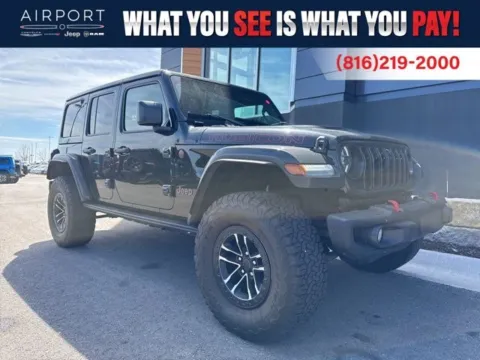 Black 2024 Jeep Wrangler Rubicon X for sale in Platte City, MO