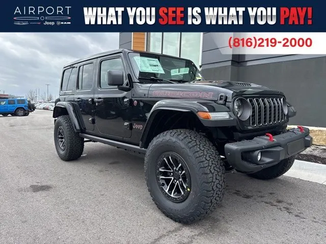 Black 2026 Jeep Wrangler Rubicon X for sale in Platte City, MO