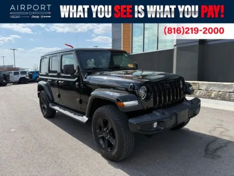 Black 2022 Jeep Wrangler Unlimited Sahara Altitude for sale in Platte City, MO