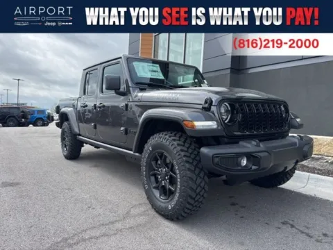 Gray 2026 Jeep Gladiator Willys for sale in Platte City, MO