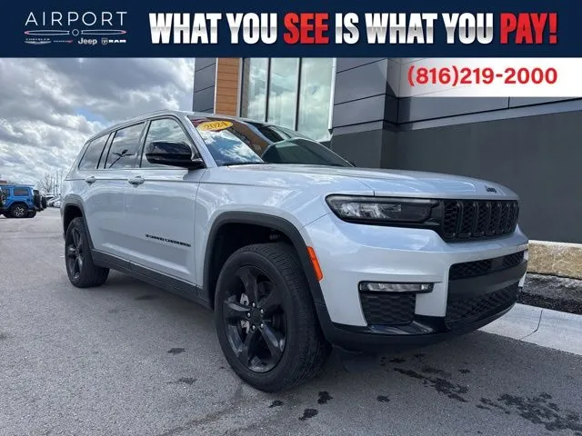 Silver 2024 Jeep Grand Cherokee L Limited for sale in Platte City, MO