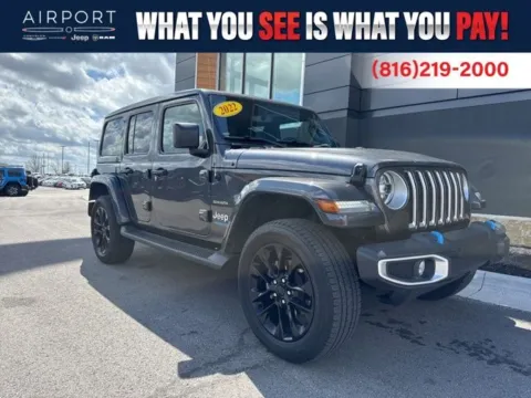 Gray 2022 Jeep Wrangler Unlimited Sahara 4xe for sale in Platte City, MO