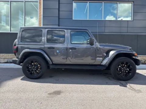 Photos of 2022 Jeep Wrangler Unlimited Sahara 4xe for sale in Platte City, MO at Airport Chrysler Dodge Jeep Ram