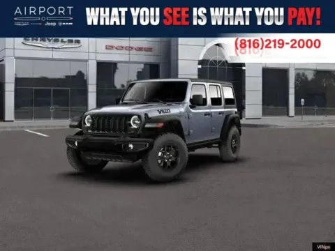 Gray 2026 Jeep Wrangler Willys for sale in Platte City, MO