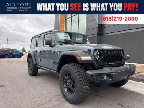 Gray 2026 Jeep Wrangler Willys for sale in Platte City, MO