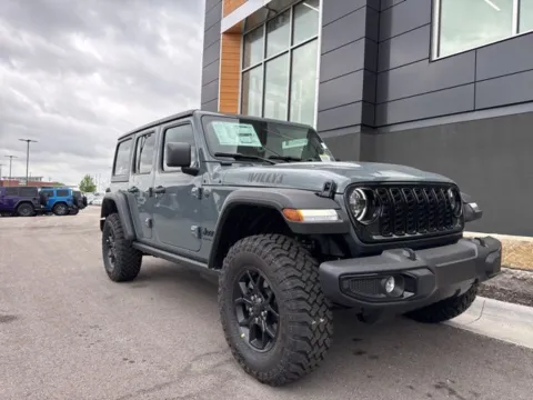 Photos of 2026 Jeep Wrangler Willys for sale in Platte City, MO at Airport Chrysler Dodge Jeep Ram