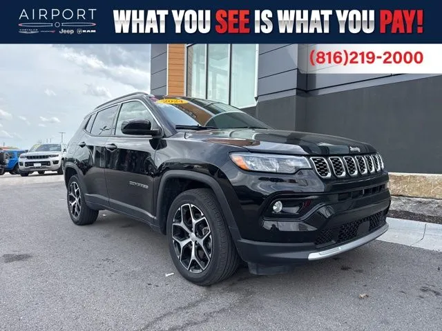 Used 2024 Jeep Compass Limited with VIN 3C4NJDCN4RT161663 for sale in Kansas City