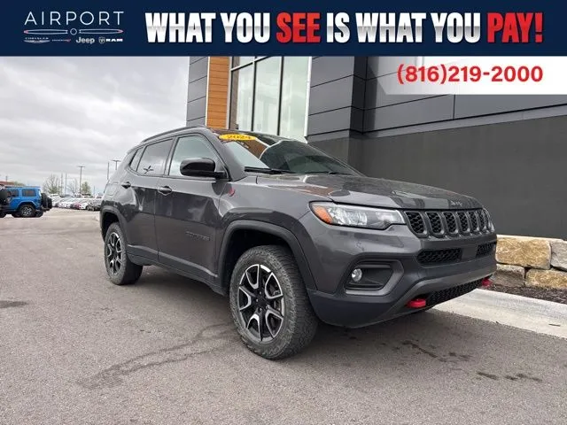 Used 2024 Jeep Compass Trailhawk with VIN 3C4NJDDN2RT147923 for sale in Kansas City