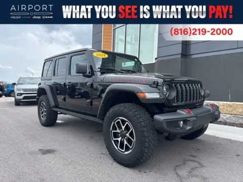 Black 2024 Jeep Wrangler Rubicon for sale in Platte City, MO