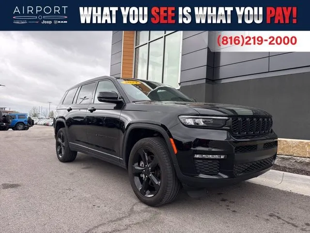 Black 2024 Jeep Grand Cherokee L Limited for sale in Platte City, MO
