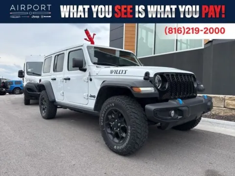 White 2023 Jeep Wrangler Base 4xe for sale in Platte City, MO