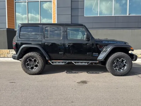 Photos of 2022 Jeep Wrangler Unlimited Rubicon 4xe for sale in Platte City, MO at Airport Chrysler Dodge Jeep Ram