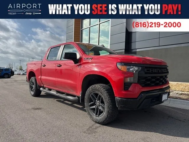 Used 2024 Chevrolet Silverado 1500 Custom with VIN 3GCUDCED0RG307261 for sale in Kansas City