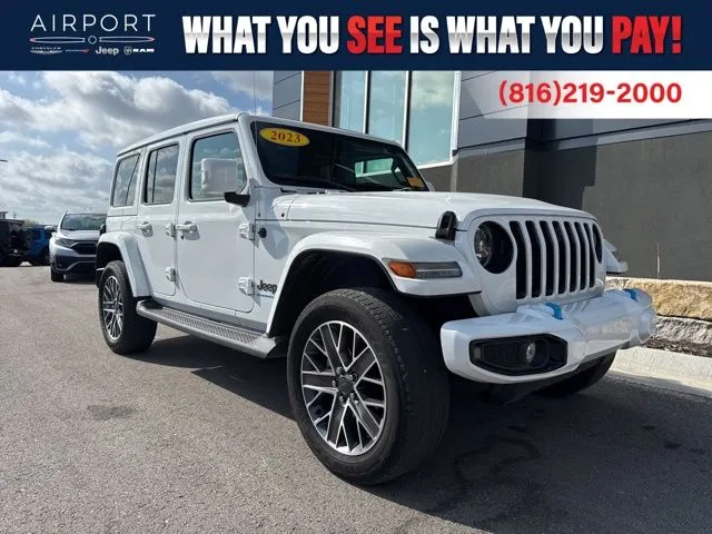 White 2023 Jeep Wrangler High Altitude 4xe for sale in Platte City, MO