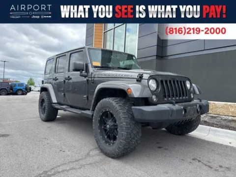 Gray 2017 Jeep Wrangler Unlimited Sahara for sale in Platte City, MO