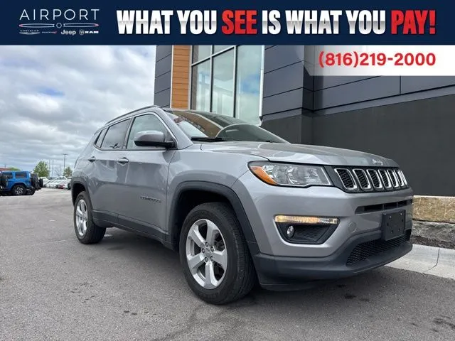 Used 2020 Jeep Compass Latitude with VIN 3C4NJDBB8LT133573 for sale in Kansas City