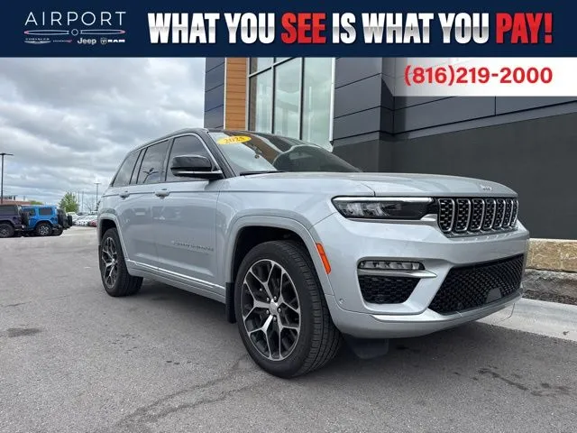 Used 2025 Jeep Grand Cherokee Summit Reserve with VIN 1C4RJHEG8S8632287 for sale in Kansas City