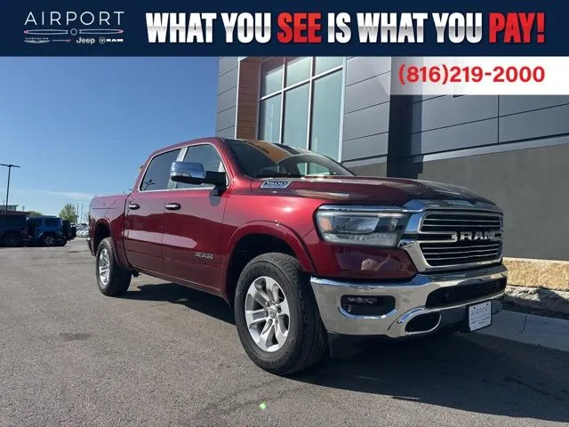 Used 2022 RAM Ram 1500 Pickup Laramie with VIN 1C6SRFJT2NN474320 for sale in Kansas City