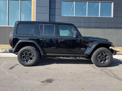 Photos of 2023 Jeep Wrangler Rubicon 4xe for sale in Platte City, MO at Airport Chrysler Dodge Jeep Ram
