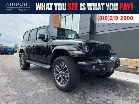 Black 2023 Jeep Wrangler High Altitude 4xe for sale in Platte City, MO