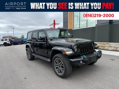 Black 2023 Jeep Wrangler High Altitude 4xe for sale in Platte City, MO