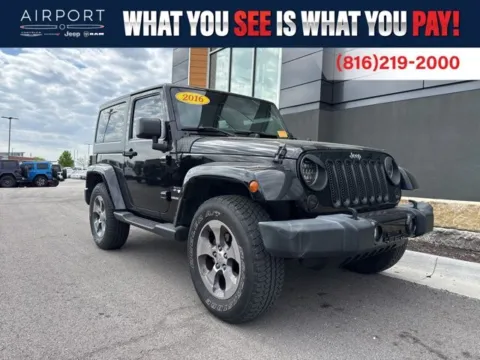 Black 2016 Jeep Wrangler Sahara for sale in Platte City, MO