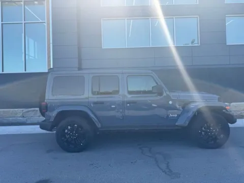 Photos of 2024 Jeep Wrangler Sahara 4xe for sale in Platte City, MO at Airport Chrysler Dodge Jeep Ram