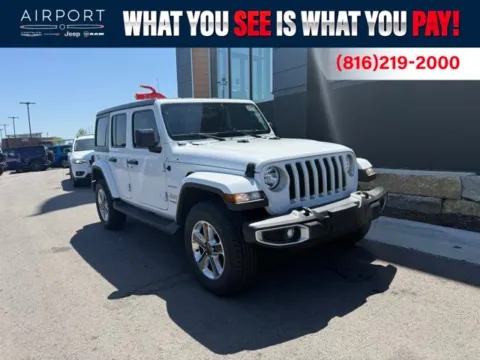 White 2022 Jeep Wrangler Unlimited Sahara for sale in Platte City, MO
