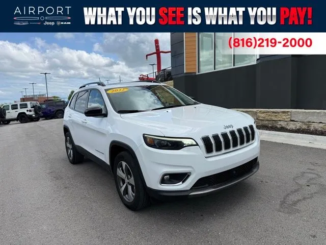 Used 2022 Jeep Cherokee Limited with VIN 1C4PJMDX7ND530833 for sale in Kansas City