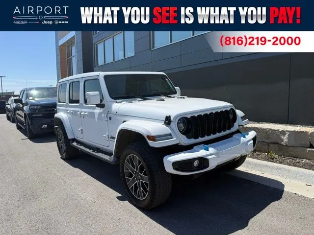 White 2024 Jeep Wrangler High Altitude 4xe for sale in Platte City, MO