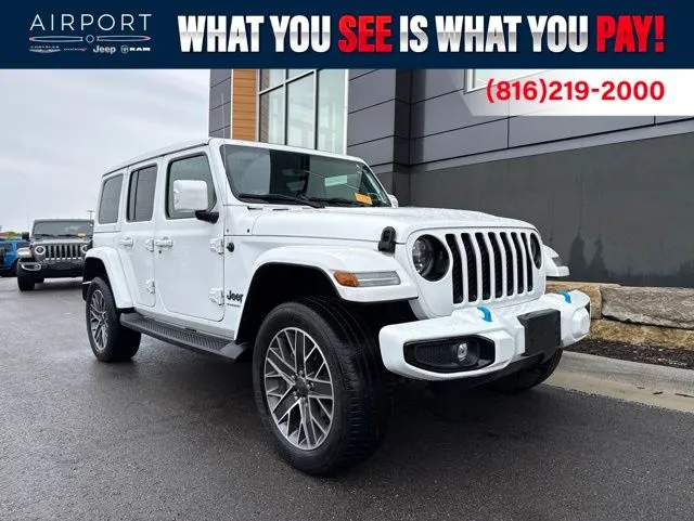 White 2023 Jeep Wrangler High Altitude 4xe for sale in Platte City, MO