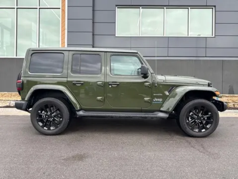 Photos of 2023 Jeep Wrangler Sahara 4xe for sale in Platte City, MO at Airport Chrysler Dodge Jeep Ram