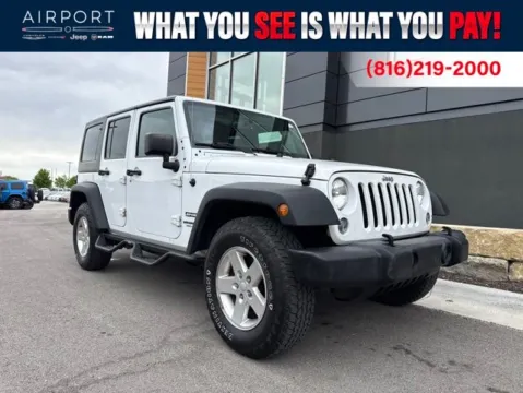 White 2016 Jeep Wrangler Unlimited Sport for sale in Platte City, MO