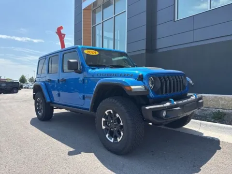 Blue 2024 Jeep Wrangler Rubicon X 4xe for sale in Platte City, MO