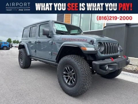 Gray 2026 Jeep Wrangler Rubicon X for sale in Platte City, MO
