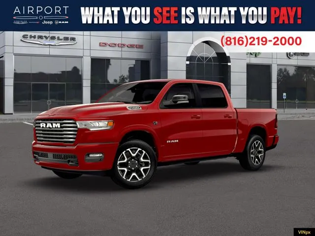 Red 2026 Ram 1500 Laramie for sale in Platte City, MO
