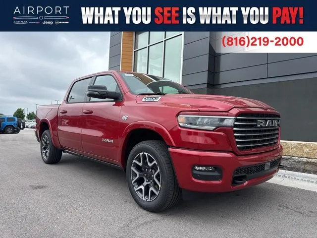 Red 2026 Ram 1500 Laramie for sale in Platte City, MO