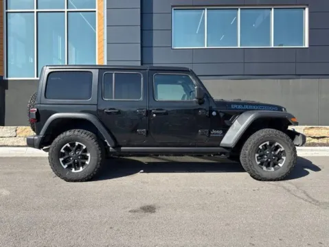 Photos of 2025 Jeep Wrangler Rubicon 4xe for sale in Platte City, MO at Airport Chrysler Dodge Jeep Ram