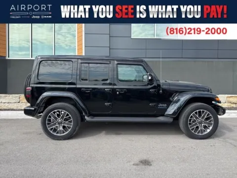 Black 2023 Jeep Wrangler Sahara 4xe for sale in Platte City, MO