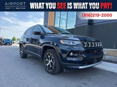Blue 2024 Jeep Compass Limited for sale in Platte City, MO