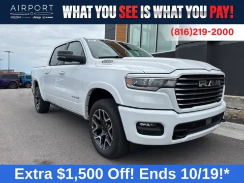 White 2026 Ram 1500 Laramie for sale in Platte City, MO
