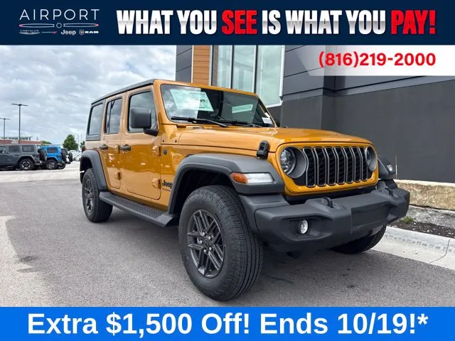 Gold 2026 Jeep Wrangler Sport S for sale in Platte City, MO