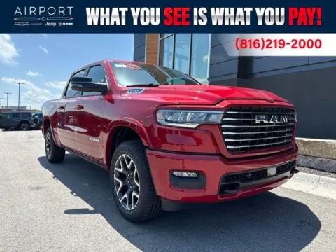Red 2026 Ram 1500 Laramie for sale in Platte City, MO
